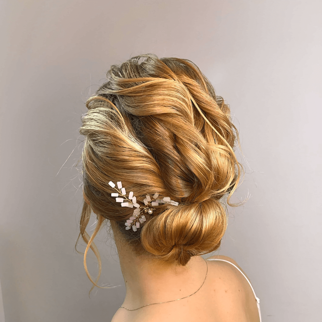 low crop bridal hairstyle